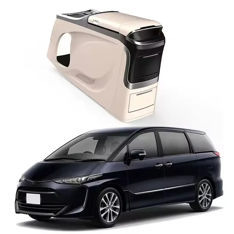 Car Center Console Armrest Box for Previa Estima Tarago ACR50 2006-2019 Interior Upgrade Modification Accessories
