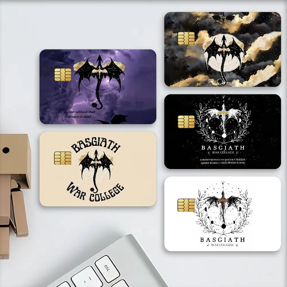 Fourth W-Wing Dragon Credit Decorative Card Stickers Suitable For Bank Cards Metro Transit Anti-scratch Gift 4PCS