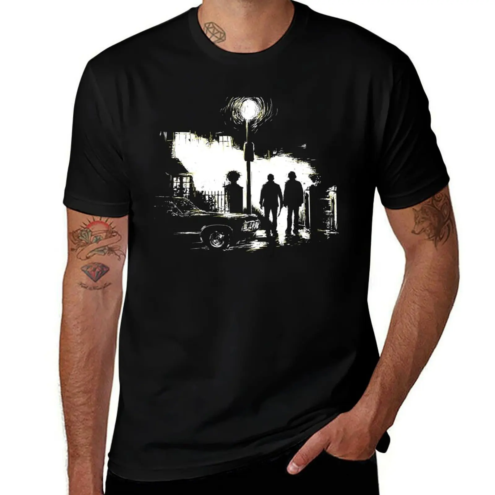 Camiseta de los cazadores (Supernatural) [sin texto]. Camisetas para hombre, de alta calidad, de una marca de lujo.