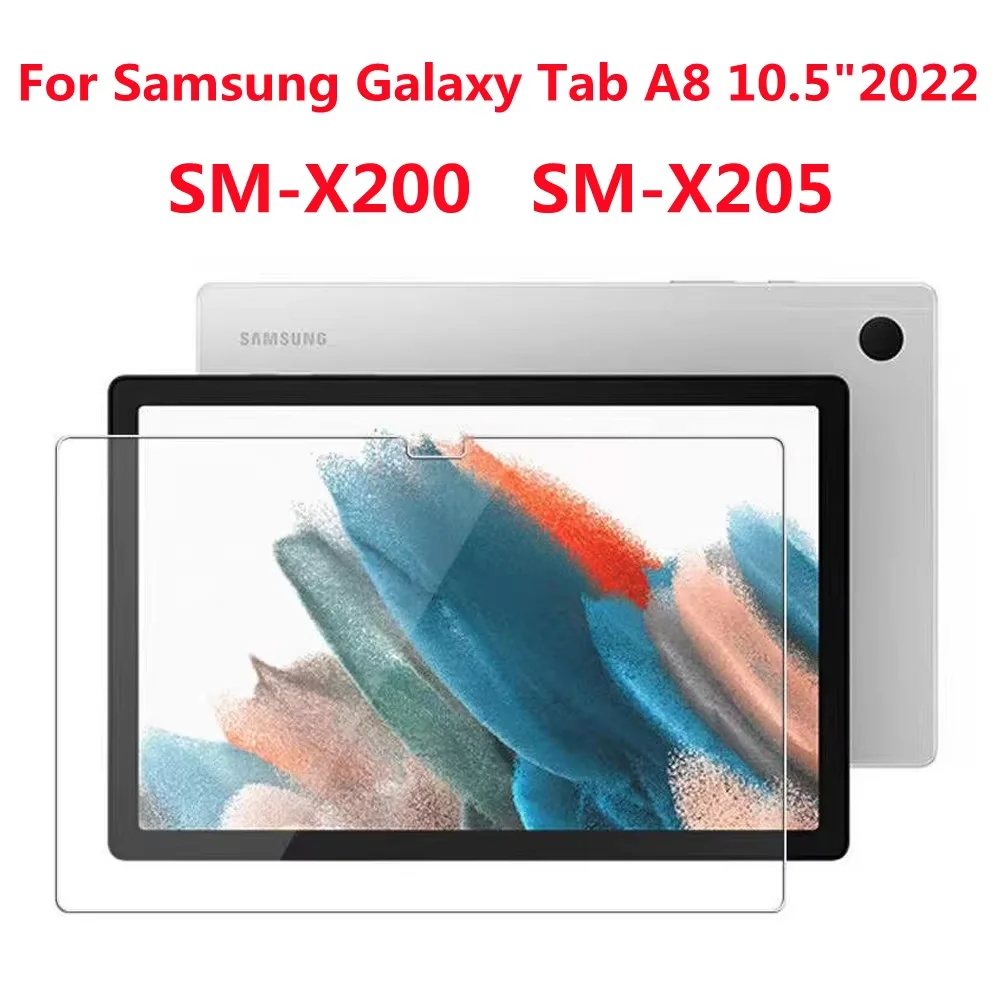 1PCS Screen Protector For Samsung Galaxy Tab A8 10.5 Inch Tablet Protective 2022 X200 X205 Anti Fingerprint Tempered Glass Film