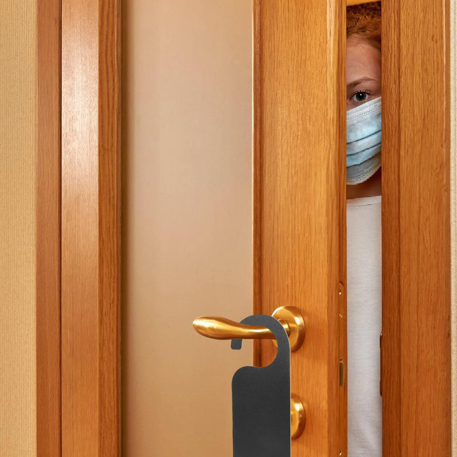 

10Pcs Wooden Door Hanger Signs Blank Tags Unfinished Craft Project Hotel Room Identification Labels