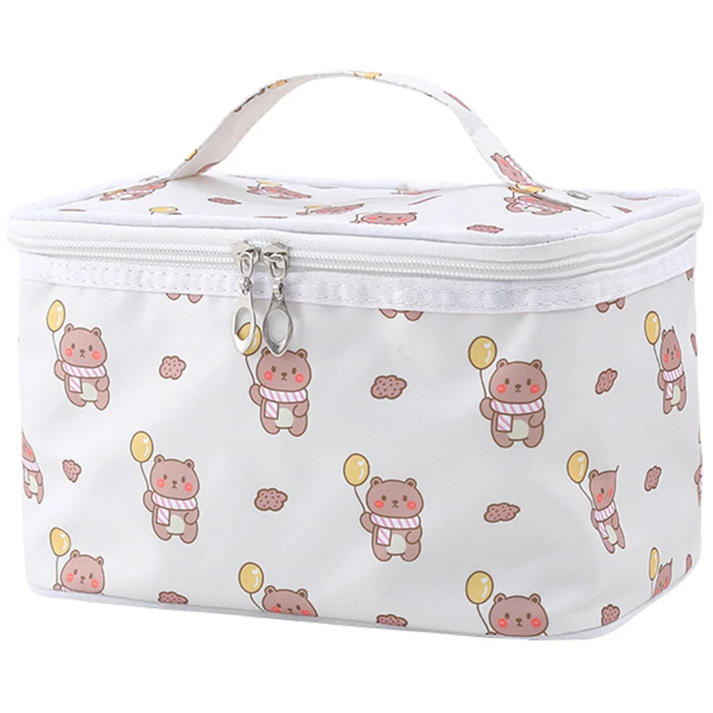 

Bag Large Capacity Polyester Travel Toiletry Bags for Women Makeup Organizer Practical Storage Solution