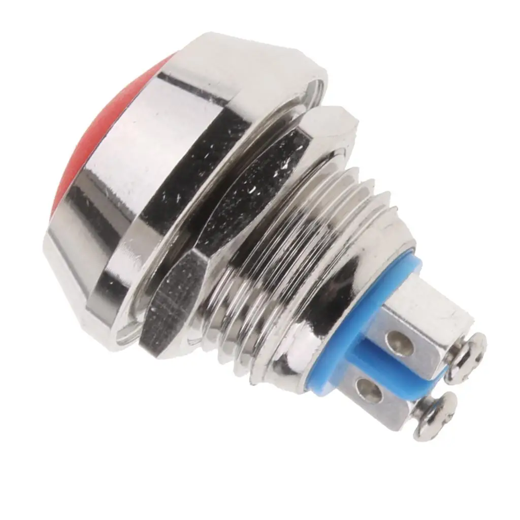Momentary Alloy Push Button Switch 12v Waterproof on Off Button for Dusty Wet Environment Install