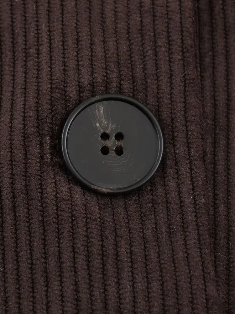 Nlzgmsj 2026 Office Lady Chic Brown Women Blazer Suits Long Sleeve V Neck Corduroy Blazer High Waist Leg Pants Fashion Suits