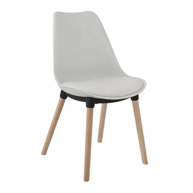 

For Modern PP PU Leather Cushion Wood Black Dining Room Chairs for Restaurant