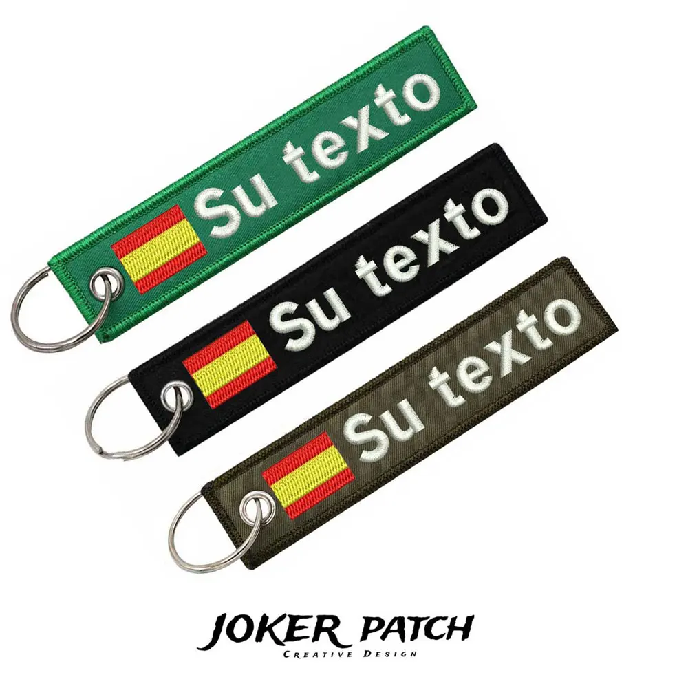 مخصص علم ES بقع مطبوعة ، المفاتيح ، أي لون