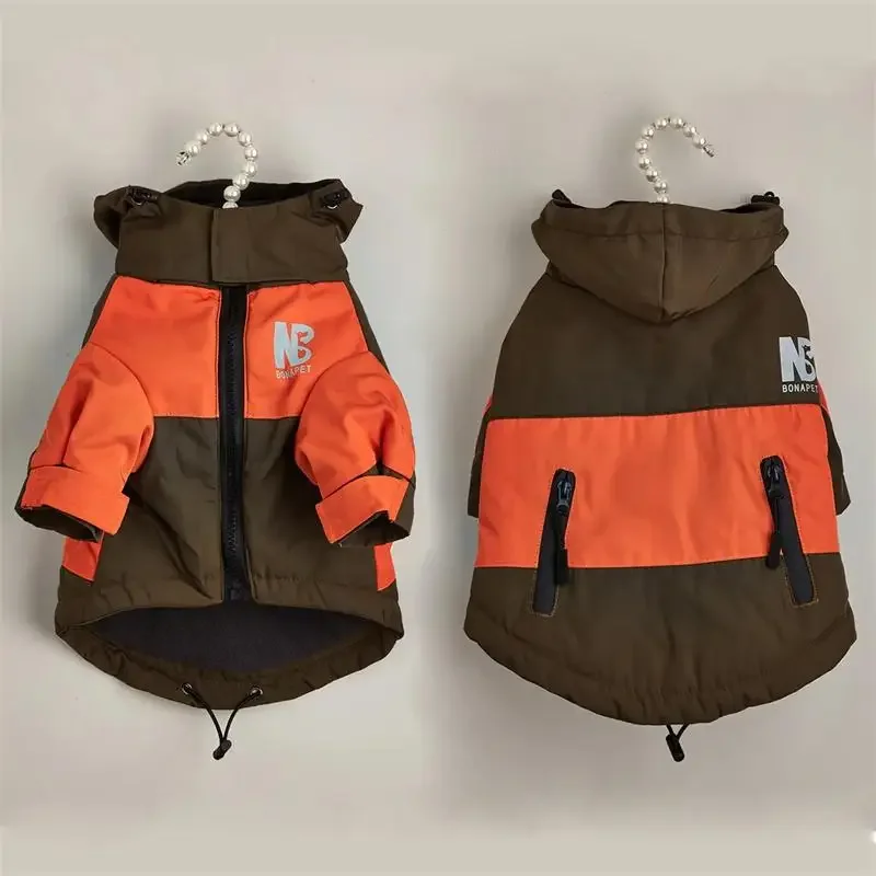 Chaqueta de invierno para perros, ropa cálida de lana gruesa para perros, impermeable, abrigo para cachorros de Bulldog Francés, ropa para perros