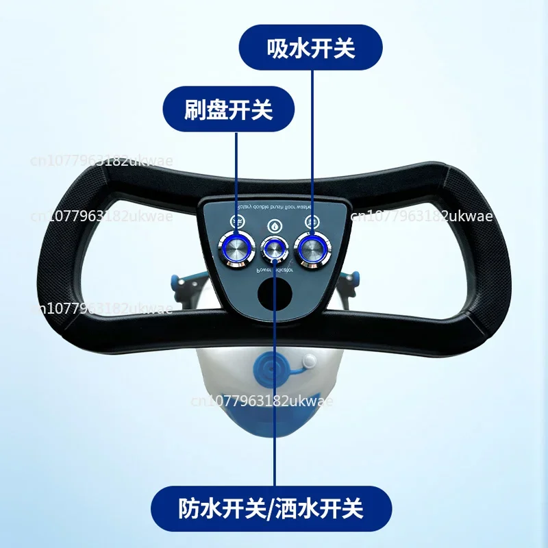 

Small washing machine Commercial industrial workshop Hand-push mopping machine Suction and towing integrated sweeping machine