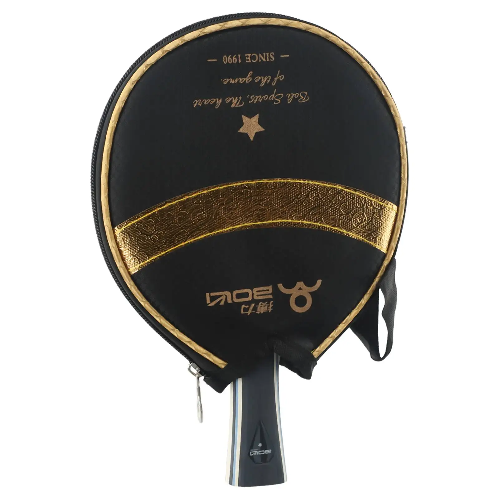 Schläger-Tischtennisschläger, Schwarz, Rot, langer Griff, Ein-Sterne-Ersatz, umgekehrter Kleber, Sport, starker Spin, bequem