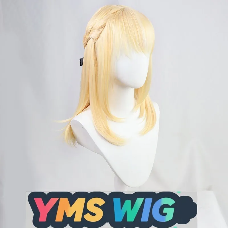 【YMS WIG】vtuber Virtual Idol Shiranui Freya Cosplay Wig Black Ribbon
