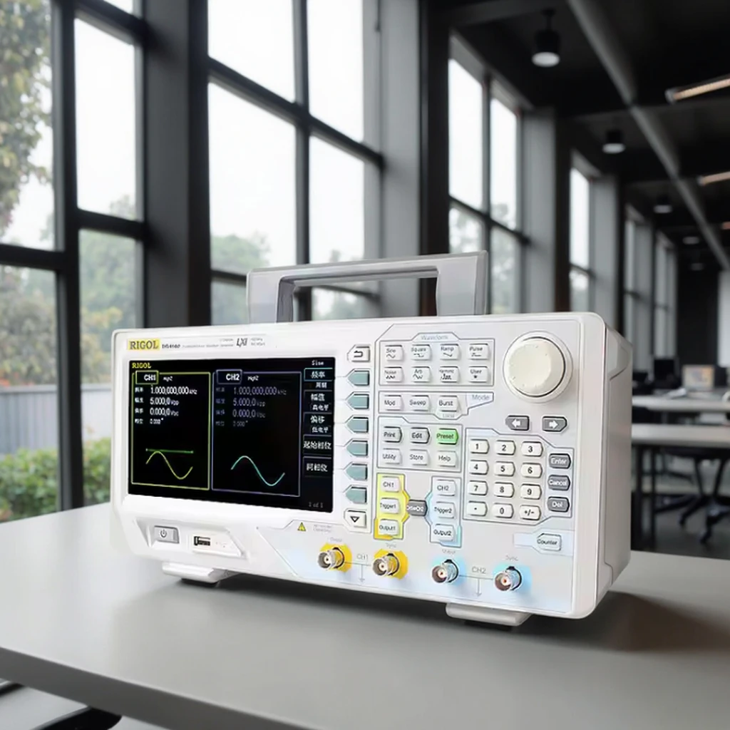 Rigol DG4162 160MHz 2CH Professional Arbitrary Waveform Generator 1.5-Year Warranty 44x26x28cm Size for High-performance Testing