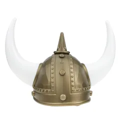Masquerade Ox Horn Decorative Ancient Roman Warrior Hat Viking Ox Horn Holiday Party Ornament for Men