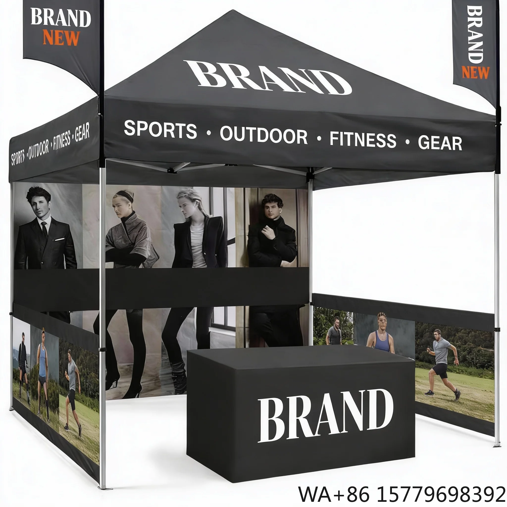 Wholesale Promotional Event Tent Quick Setup Foldable Waterproof Carry Bag 1 Year Warranty for Outdoor Advertising Exhibition