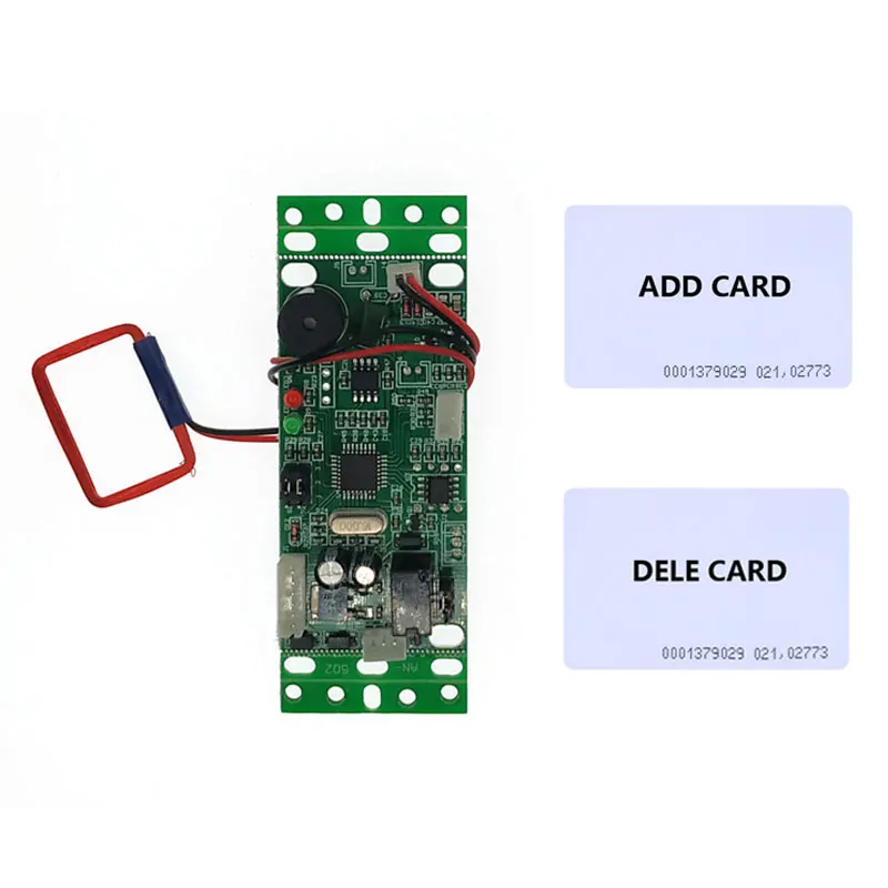 RFID Embed Control Module Lift Access Control 9-24V Power Up To 6cm Reader Range Support Infrared Remote Switch 2pcs Master Card