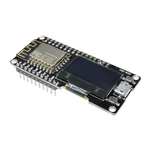ESP8266 ESP-12F WIFI Module Wireless CP2102 Development Board 0.96 inch OLED Display with Pin for Anrduino NodeMCU WeMos