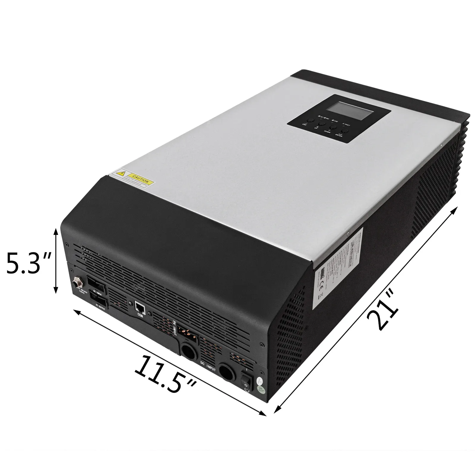 VEVOR Power Inverter 3000VA Power Inverter 24V DC a 230V Inverter Pure Wave Smart Inverter Smart Inverter Car Inverter Solare per Auto Caricabatterie AC Regolatore Solare