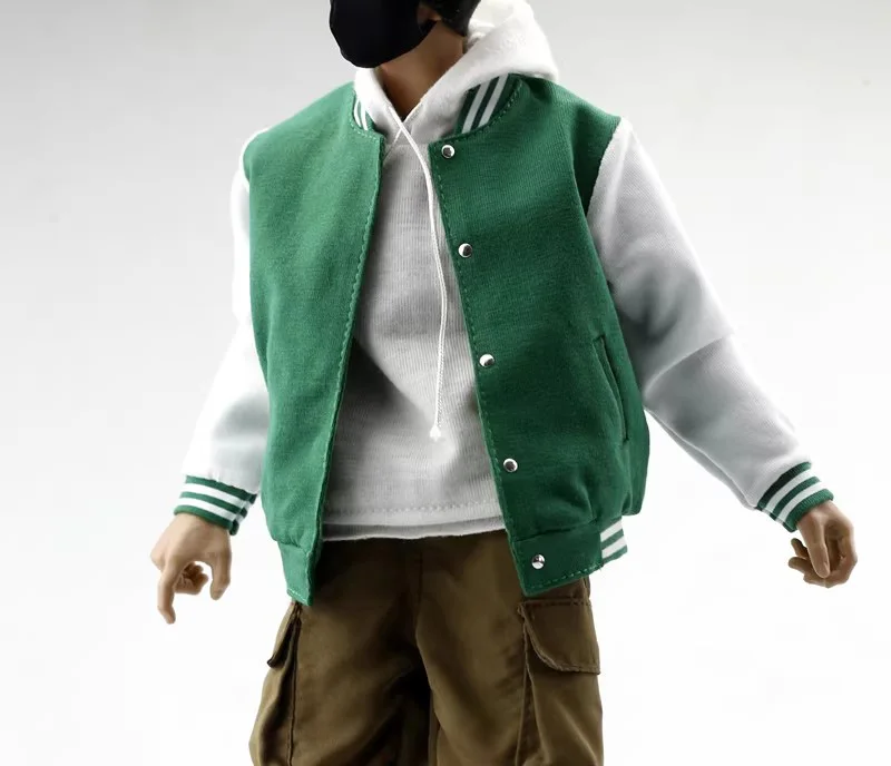 1/6 Scale Male Loose Casual Baseball Clothes Fashion Street Coat Jackets for 12in Action Figure Body Model Toys view 5