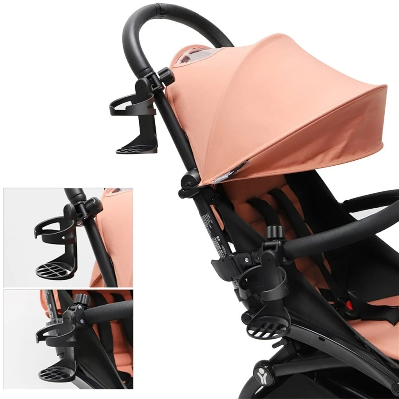 Stroller Cup Holder Plastic Cup Holder Large Universal Cup Holder for Stroller Bike Wheelchair Walker Scooter