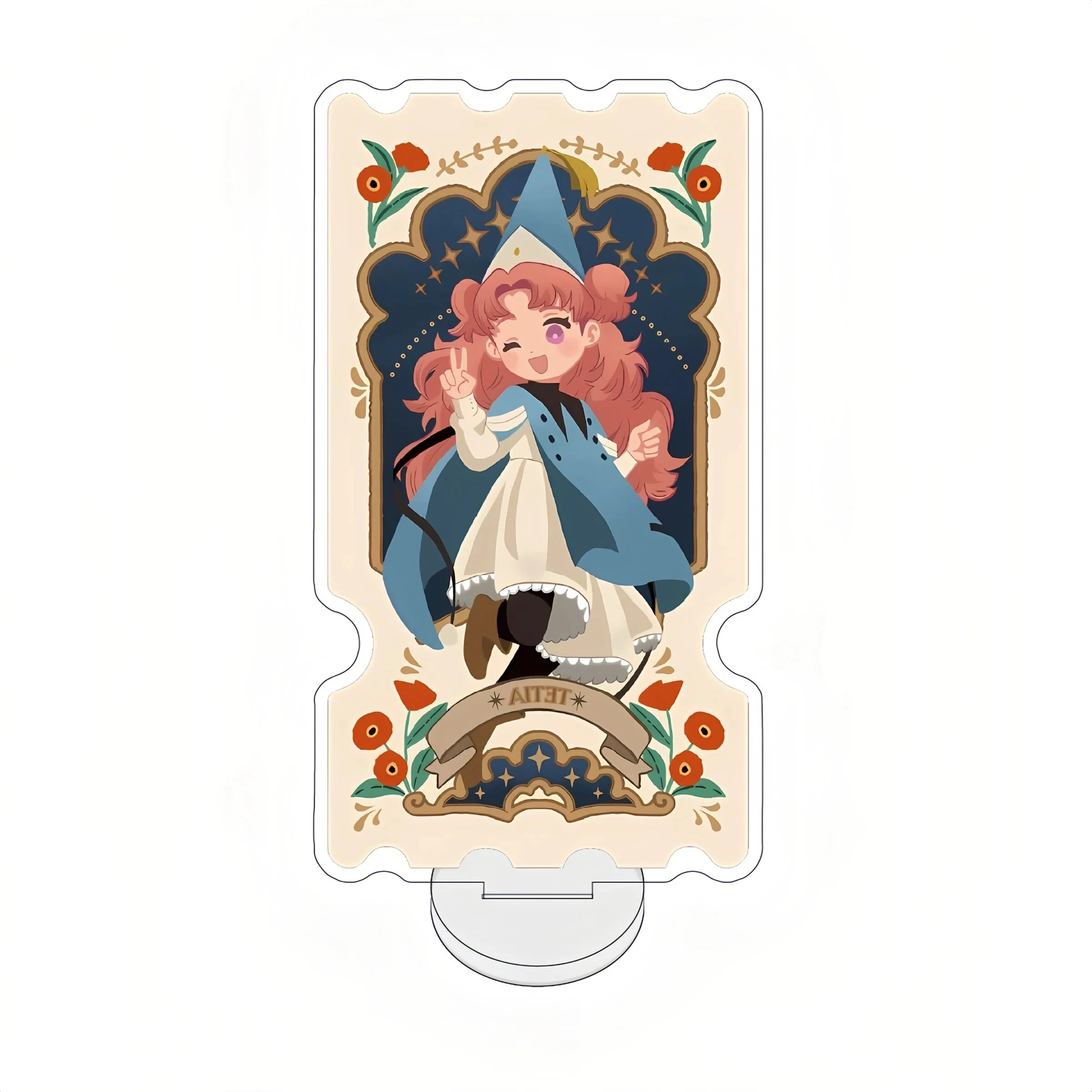 Witch Hat Atelier Anime Figure Coco Tetia Riche Acrylic Stand Model Keyring Cute Desk Ornament Prop Standing Sign Christmas Gift
