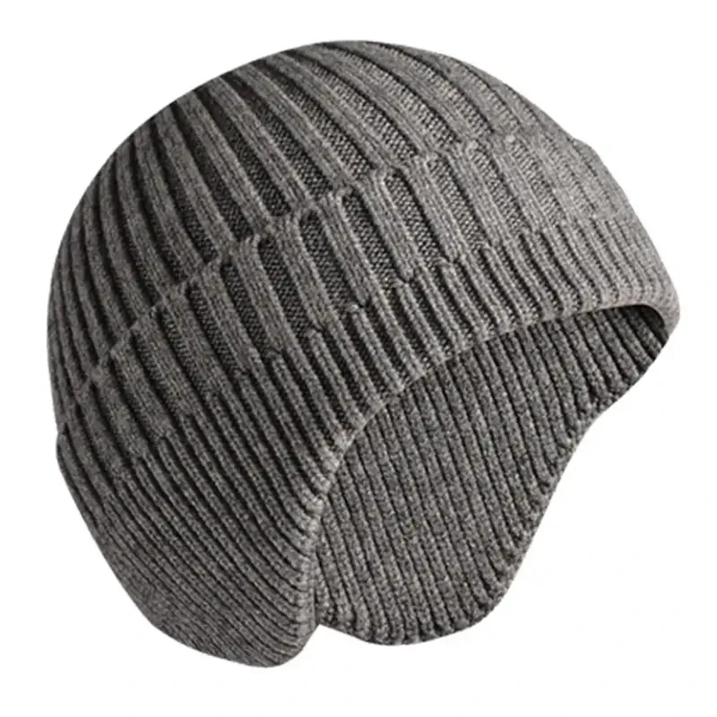 1/3pcs Imitation Rabbit Velvet Men Women Unisex Winter Hat Knitted Woolen Hat Earmuff Ear Protector Warm Thermal Cycling Ski Cap