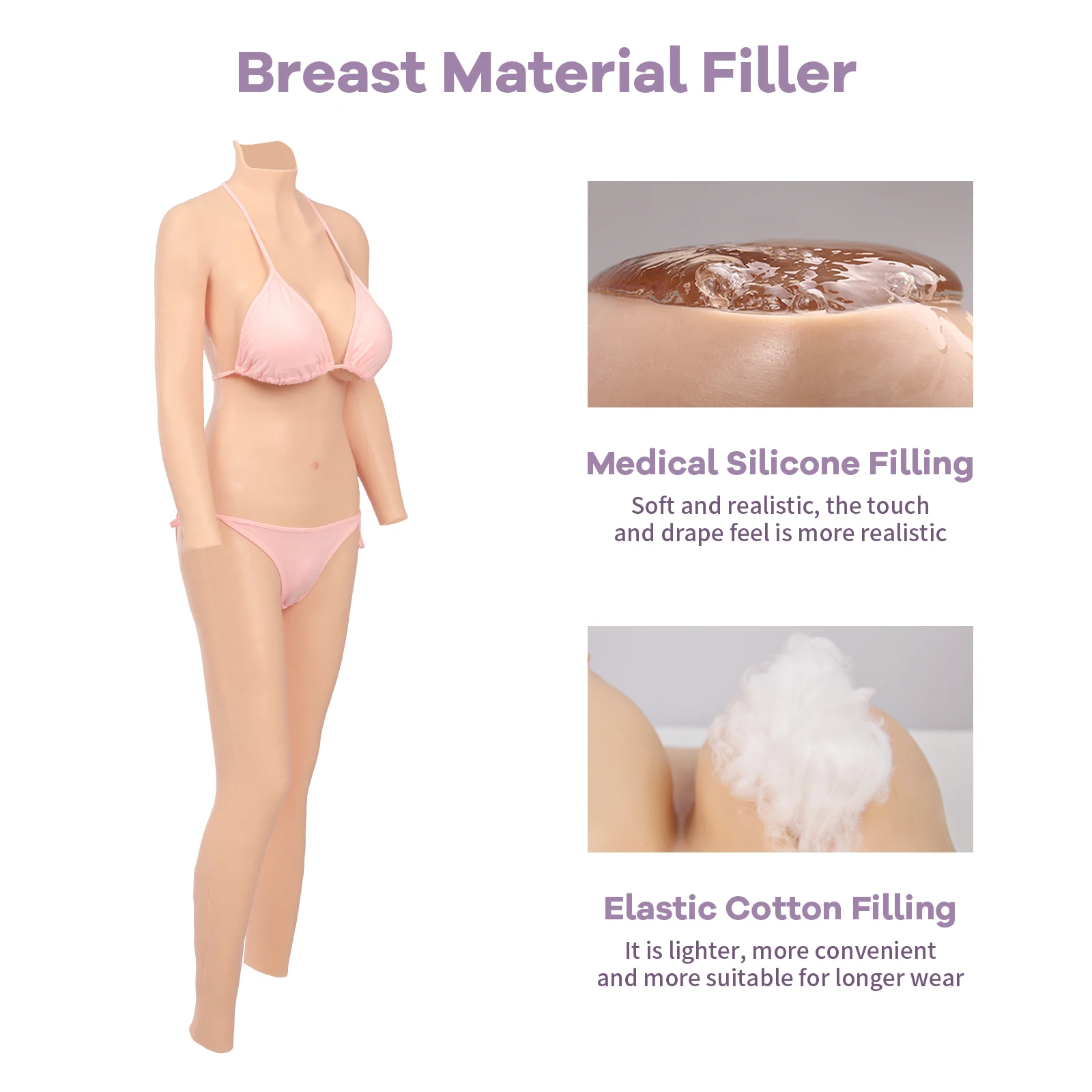 CYOMI Fake Boobs Silicone Bodysuit Realistic Vagina Breast Form Artificial Big Chest Tits Sissy Transgender Cosplay Costumes