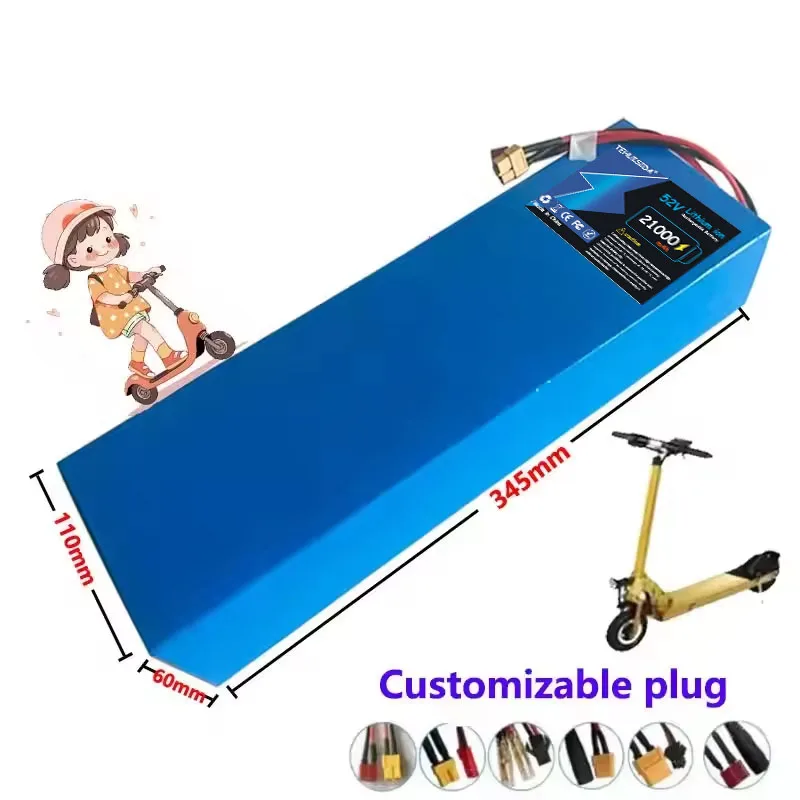 52V 21AH 14S6P 18650 Original Battery for Zero 10X Electric Scooter Built-in 30A Balanced 1500W High Power Dual Motor Battery