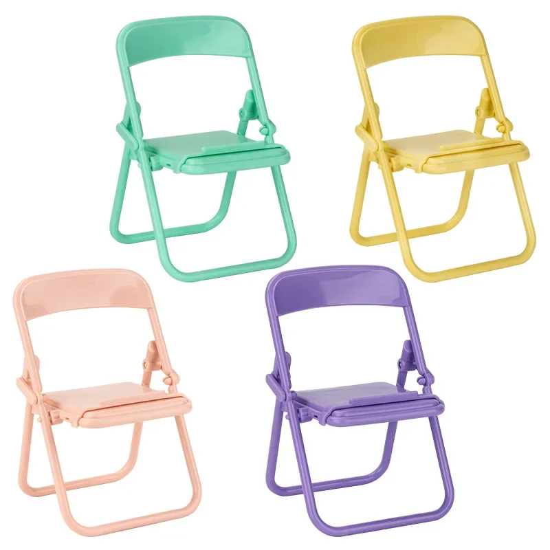 Universal Mobile Phone Accessories Foldable Chair Shape Mini Desktop Phone Holder Phone Stand