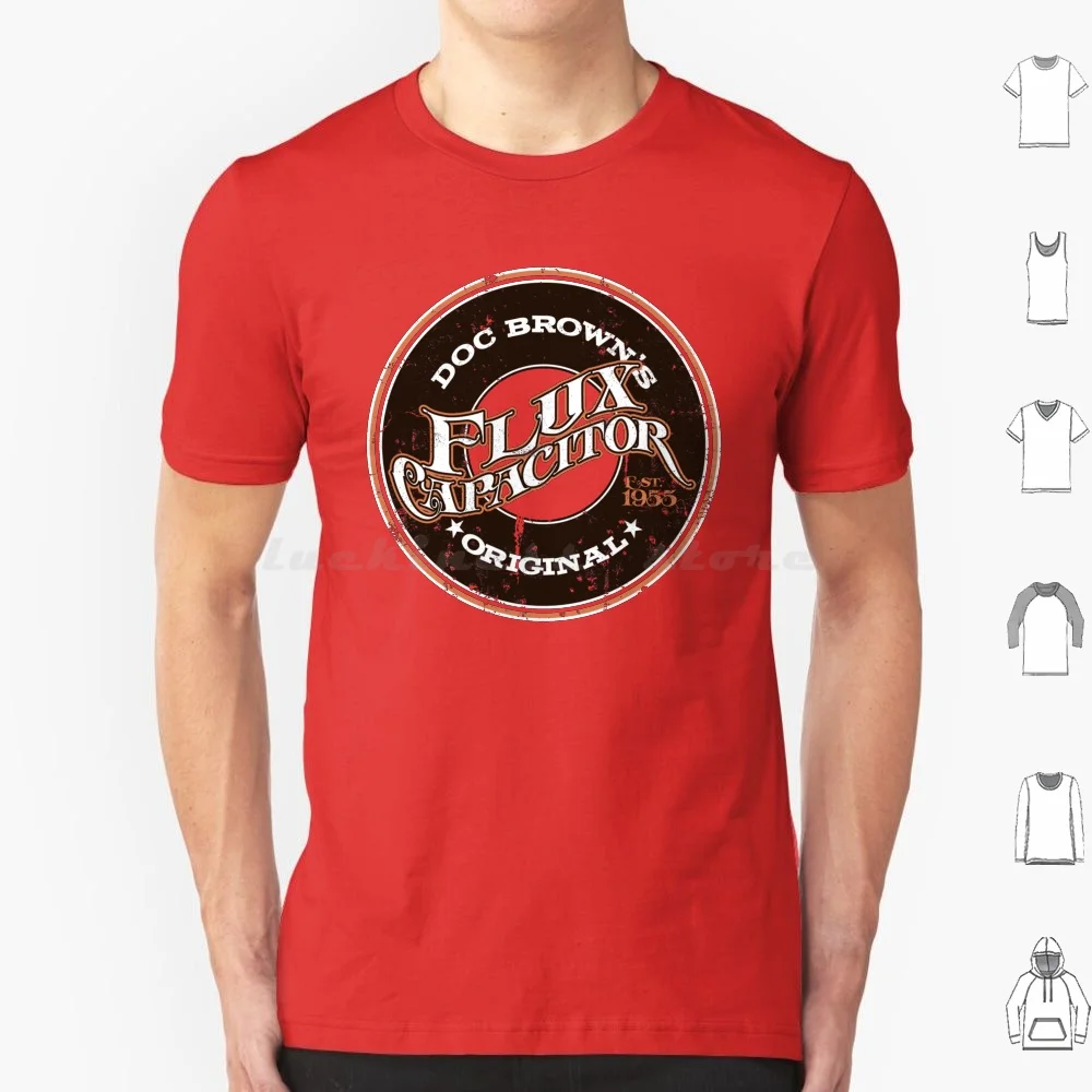 Doc Brown's Flux Capacitor T Shirt Big Size 100% Cotton Doc Brown Back To The Future Movies Flux Capacitor Pop Culture Retro