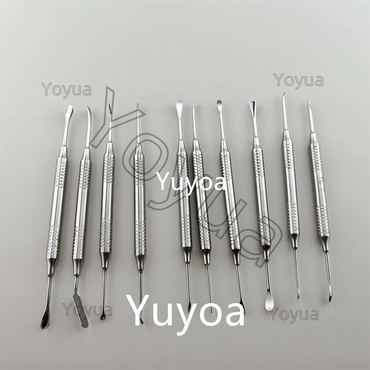 10pcs/set Double Ends Dental Implant Periosteal Elevator Tool for Retracting Separator Dental Surgical Supplies
