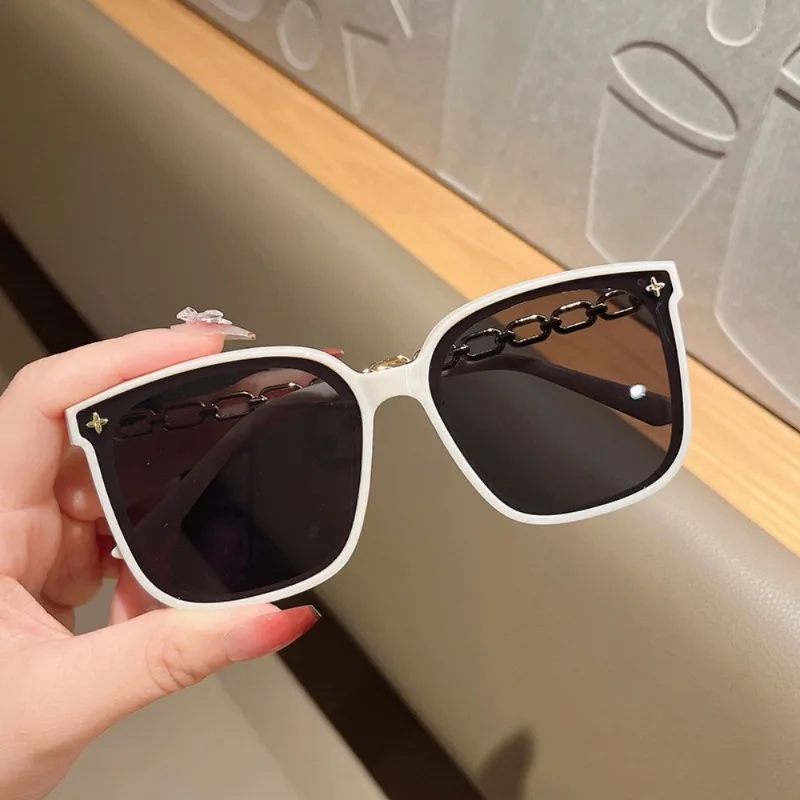 

10pcs Version Sunglasses Men Women Fashion Sunglasses Sunscreen Sunglasses Big Face Slimmer Look Anti-Ultraviolet Sunglass