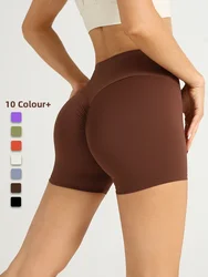 High Waist Naked Feel Yoga Shorts Workout Shorts Women Sexy Booty Tummy Control Gym Leggings Breathable Fitness Running Shorts