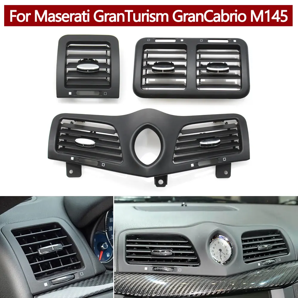 

Front Rear Dashboard AC Vent Slider Clip Air Conditioning Grille Outlet Panel For Maserati GranTurism GranCabrio GT GC M145