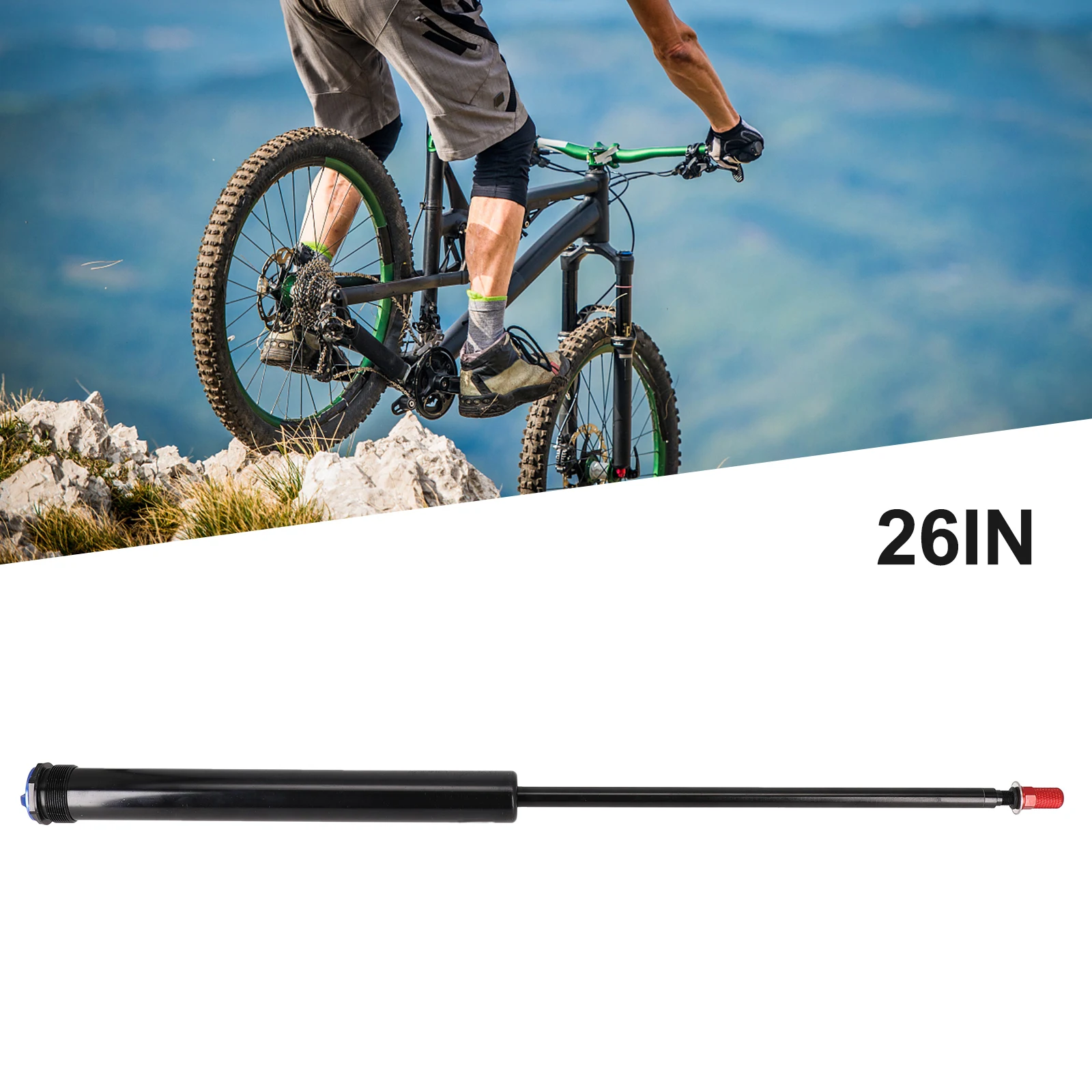 Bicycle Suspension Fork Air Pneumatic Rod Replacement for 29 Inch Forks Lightweight Aluminum Alloy Repair Part