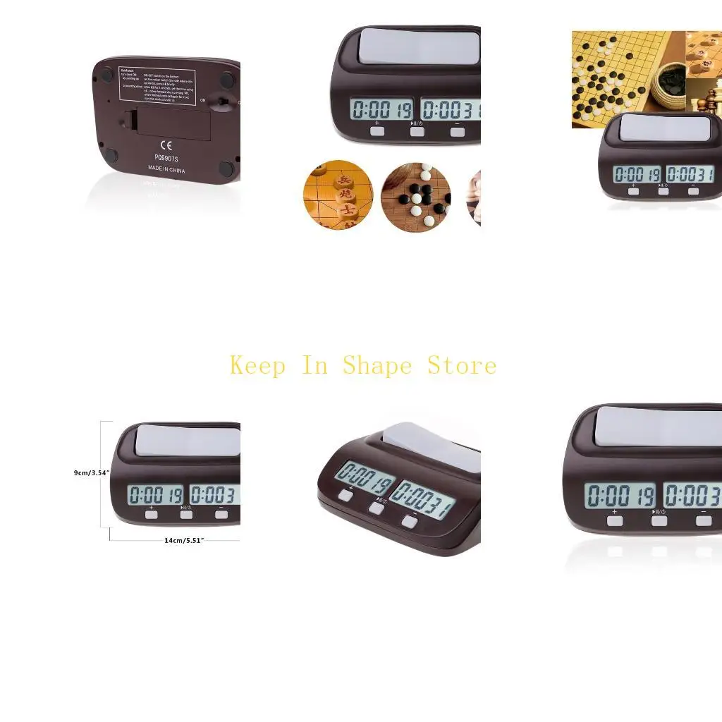 U1JC Portable Professional Chess Clocks, Counting Board, Electronic Timer with Alarm