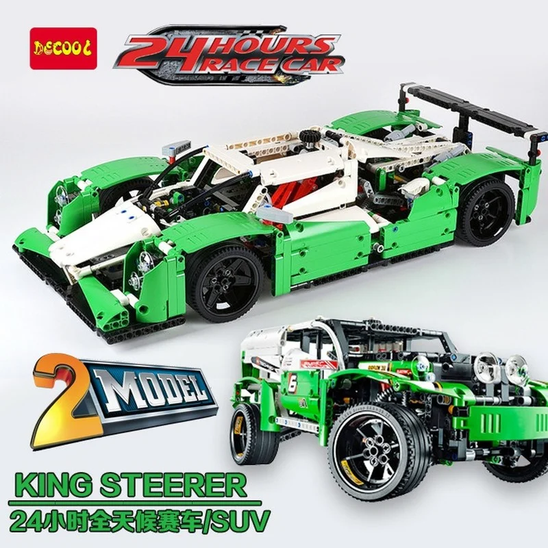 1219pcs Technical Series 24 Hours Race Car Building Blocks Model Fit 42039 Bricks Toys Boy Gift