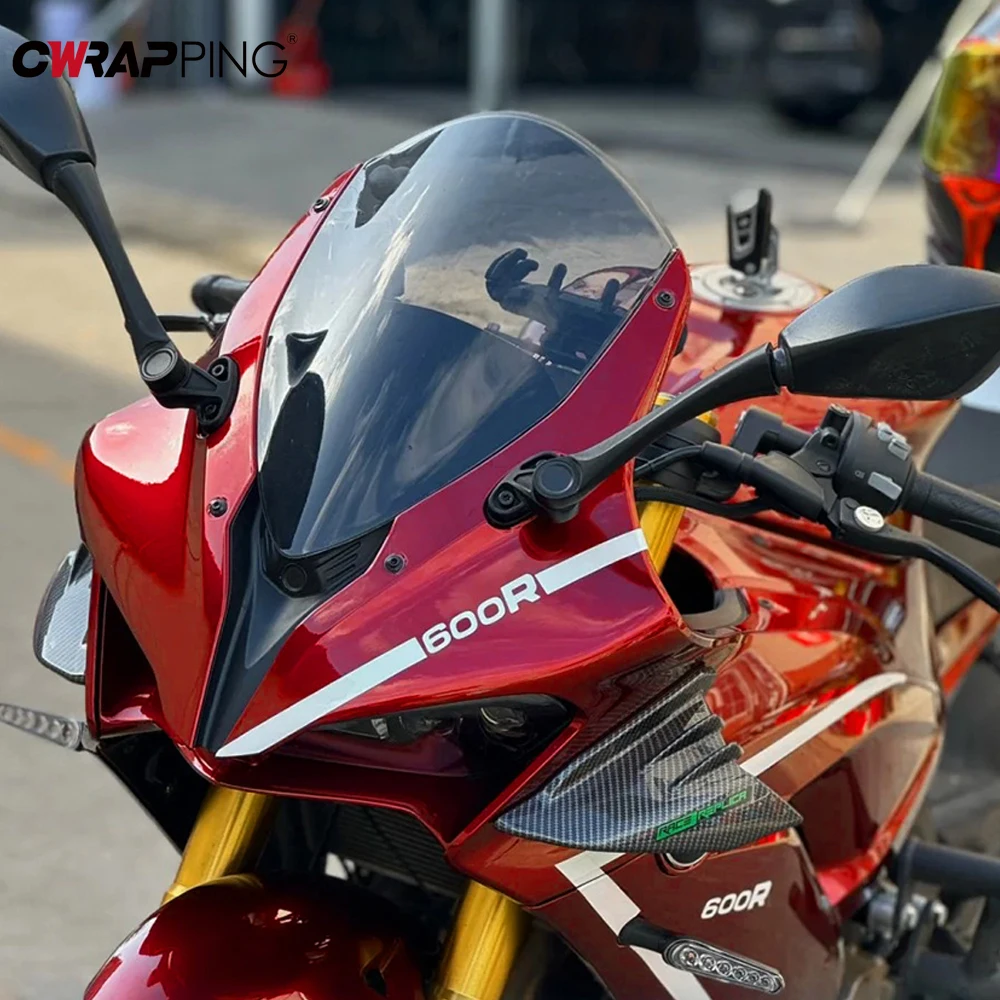 Stiker Sepeda Motor Warna Stiker Mengkilap Tahan Air Berubah Film Universal Helm Akasswa Pilar Penyetelan Aksesori Otomotif Sepeda