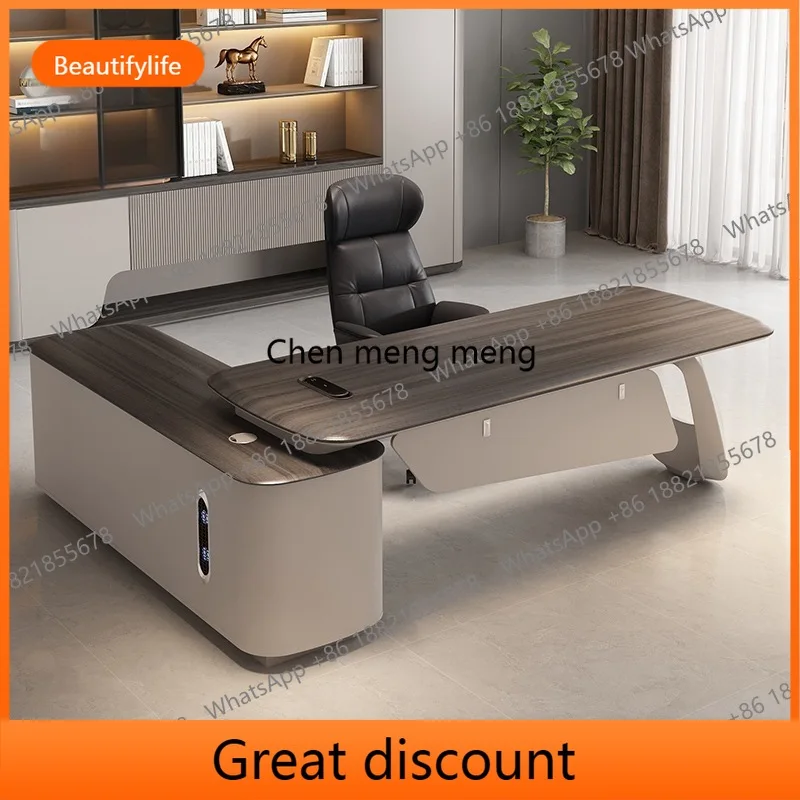 

D53 Высококачественный стол начальника Высококачественный современный минималистичный стол Офисный стол генерального менеджера