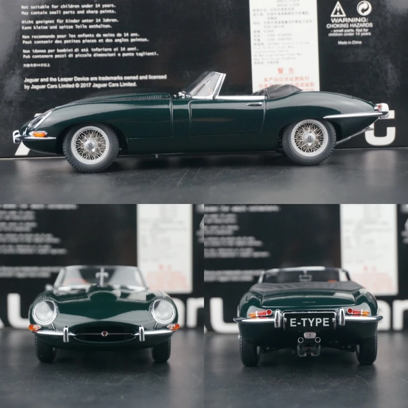 Autoart 1:18 E-type Roadster Alloy simulazione completamente aperta edizione limitata in lega di metallo statico modello di auto giocattolo regalo