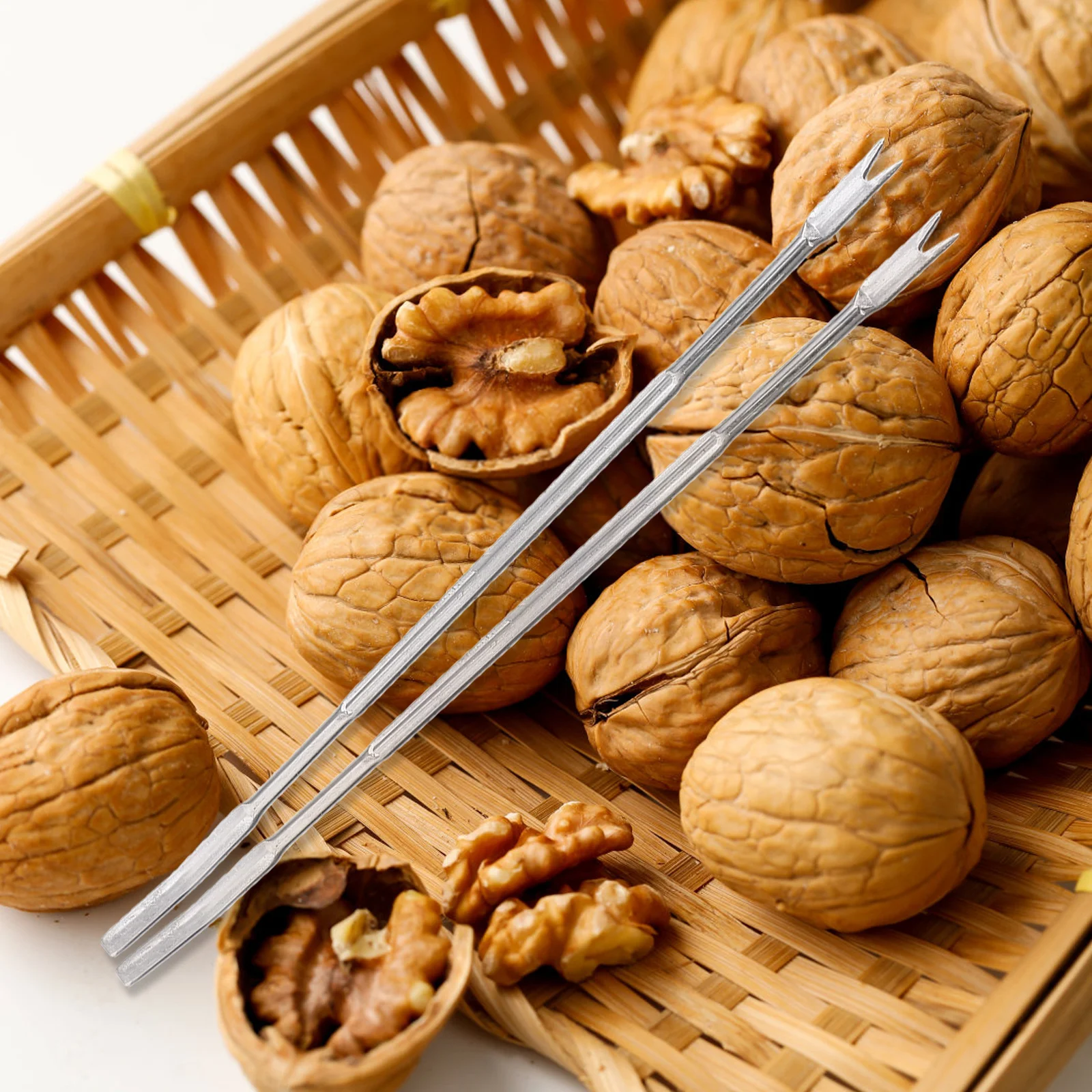 

1 комплект, экологически чистые вилки для морепродуктов из нержавеющей стали, вилки для гаек широкого использования, серебряная вилка для морепродуктов, вилки для омаров, гайка