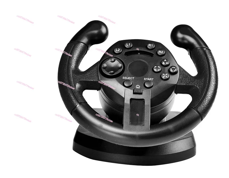 Mini Ps3/PC all-in-one racing steering wheel, simulated driving gamepad, vibrating game steering wheel