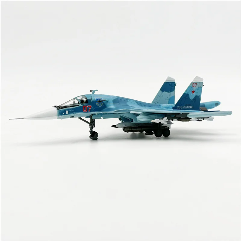 Wltk Russian air force Su-34 Fullback Fighter 1/100 Diecast Airplane Aircraft Jet Model