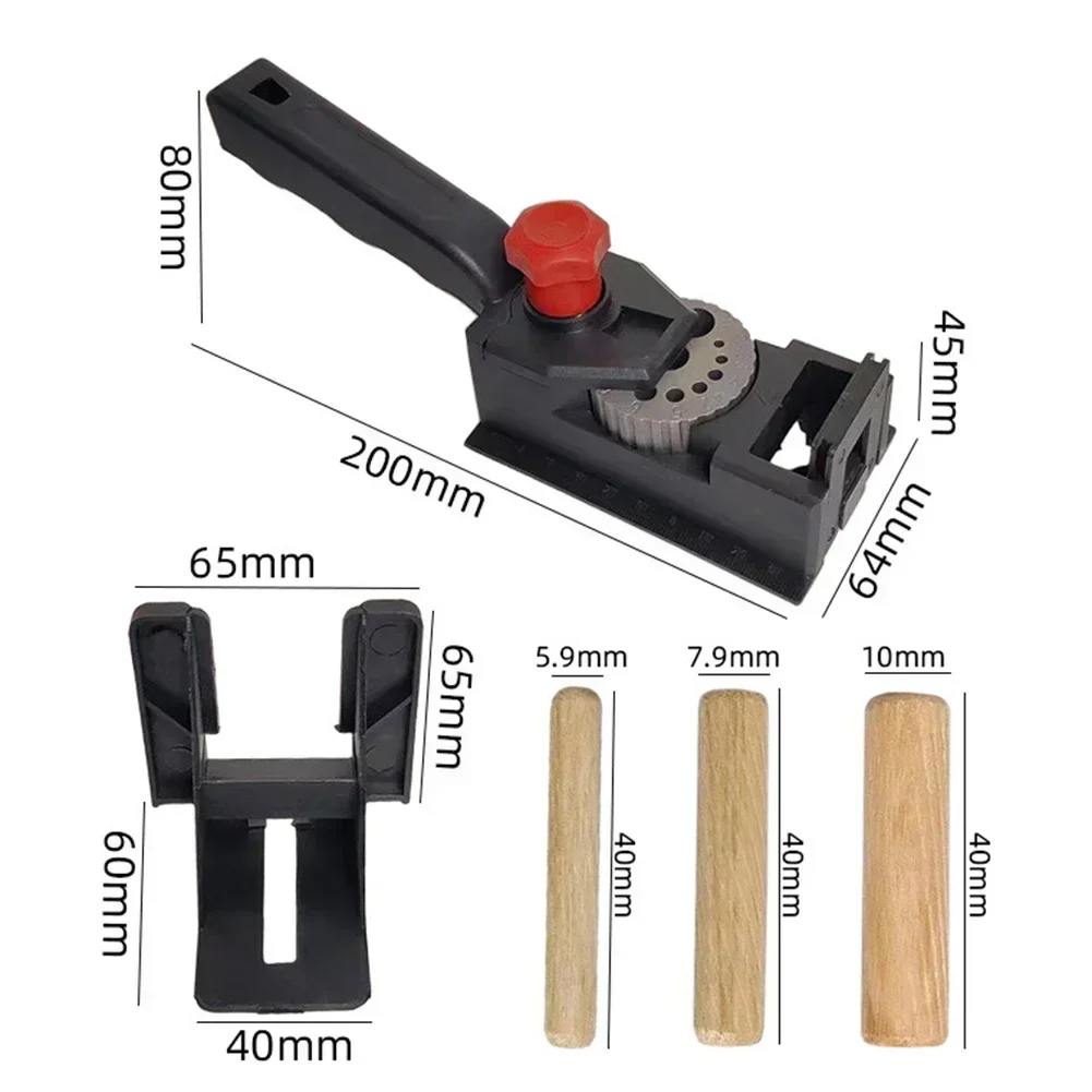 Набор дюбельных сверл, предназначенный для упрощенных сложных проектов по дереву с необходимыми аксессуарами для простого использования и настройки.
