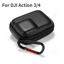 Mini Storage Bag Case For DJI Action 3/4 Black Action Camera Portable EVA Waterproof Protective Case Accessories