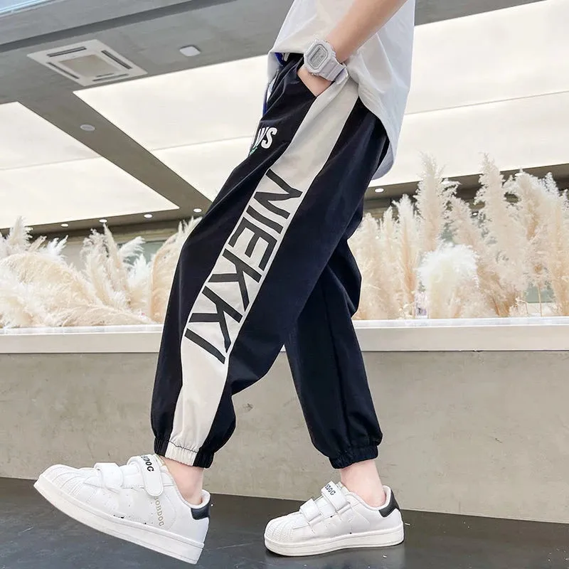 Kids Sport Pants For Spring Autumn Teenage Boys Casual School Jogging Pants Children Boys Clothing Pants 5 6 8 10 11 12 Years