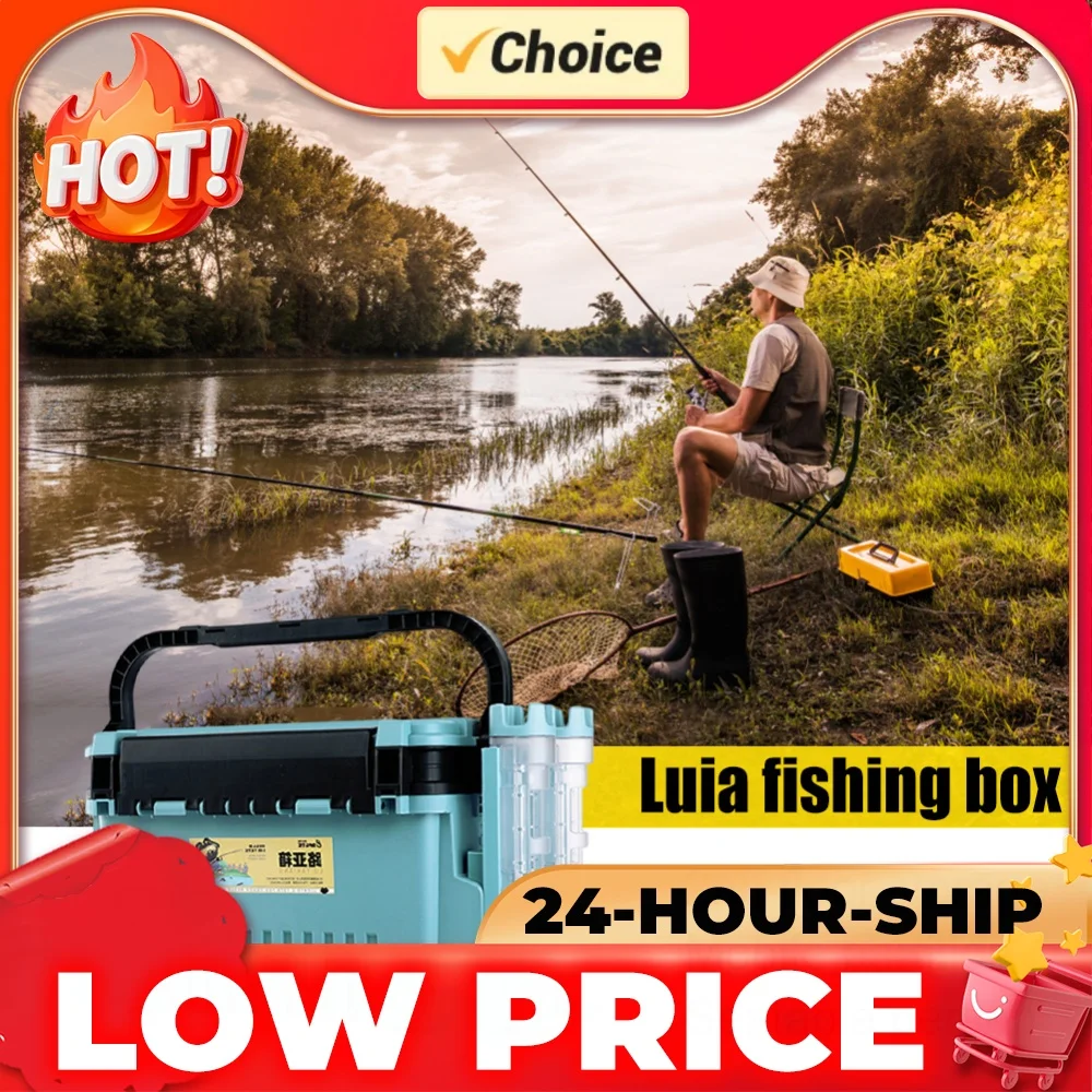 Sea Fishing Box Multifunctional Fishing Hook Stop Beads Box Large Capacity Portable Non Slip Handheld Tackle Box Accessories