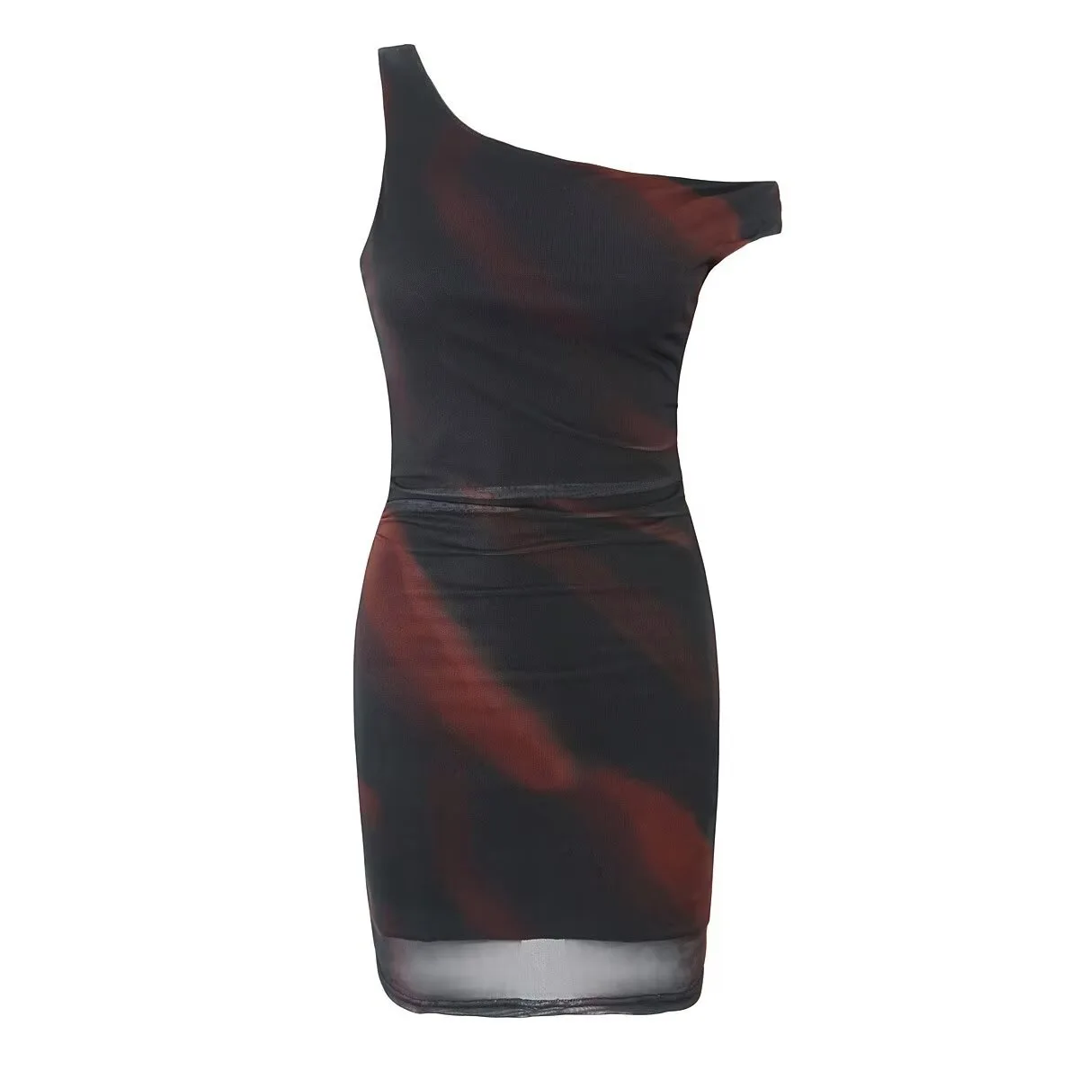 Withered Advanced Film Style Slanted Neck Off The Shoulder Slim Fit Dress With Wrapped Buttocks Vestidos Women's Dress
