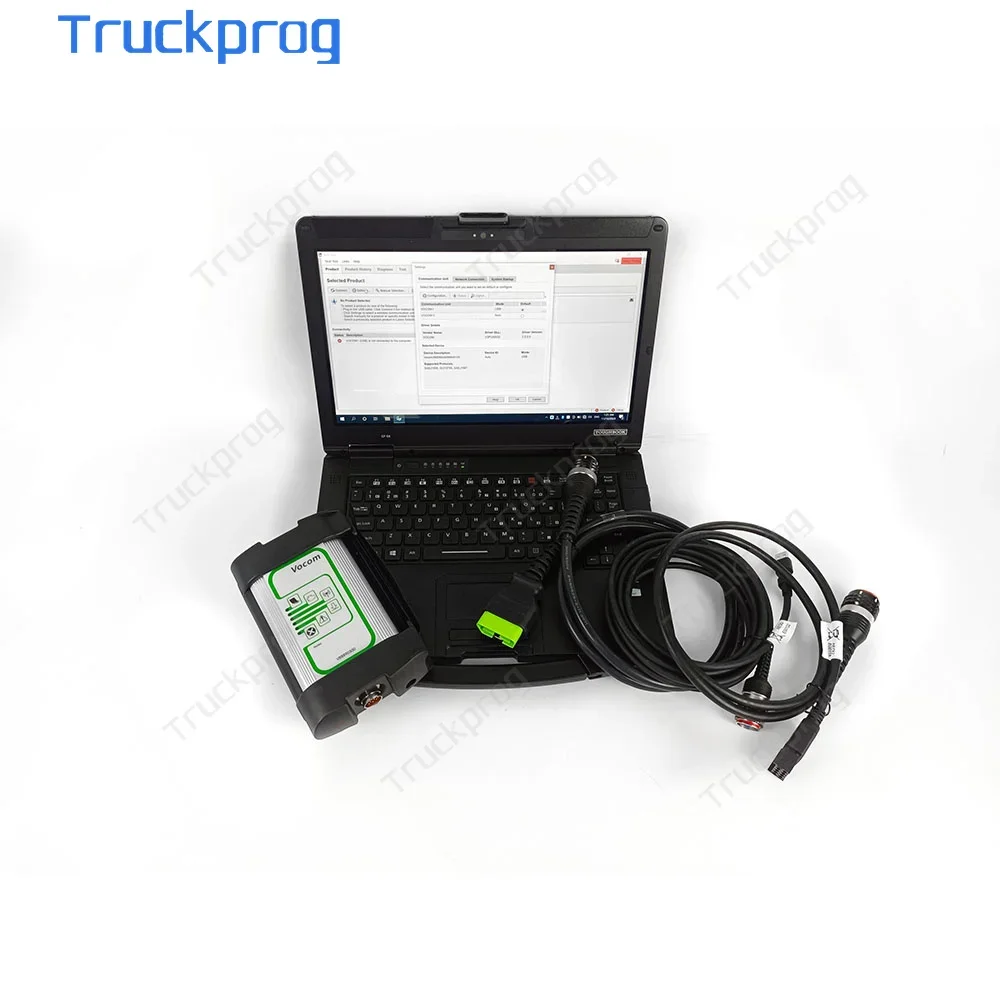 

New 2.8.ptt For-volvo 88890300 Vocom Interface Truck Diagnostic 88890300 Excavator Diagnostic Tool+CF54 Laptop