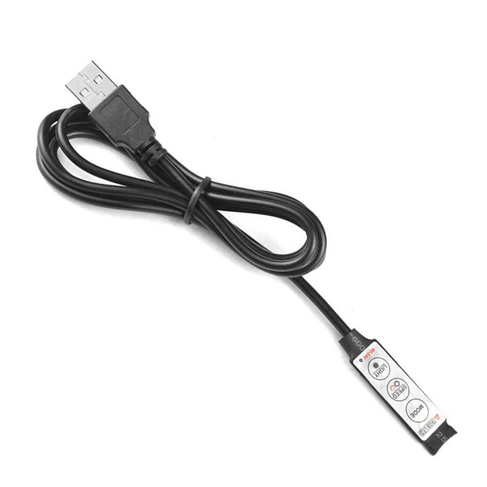 50Cm 5V Rgb Led Streifen Controller Usb Kleurrijke Controller Voor Alle Constante Spanning Gecontroleerde Led Controller