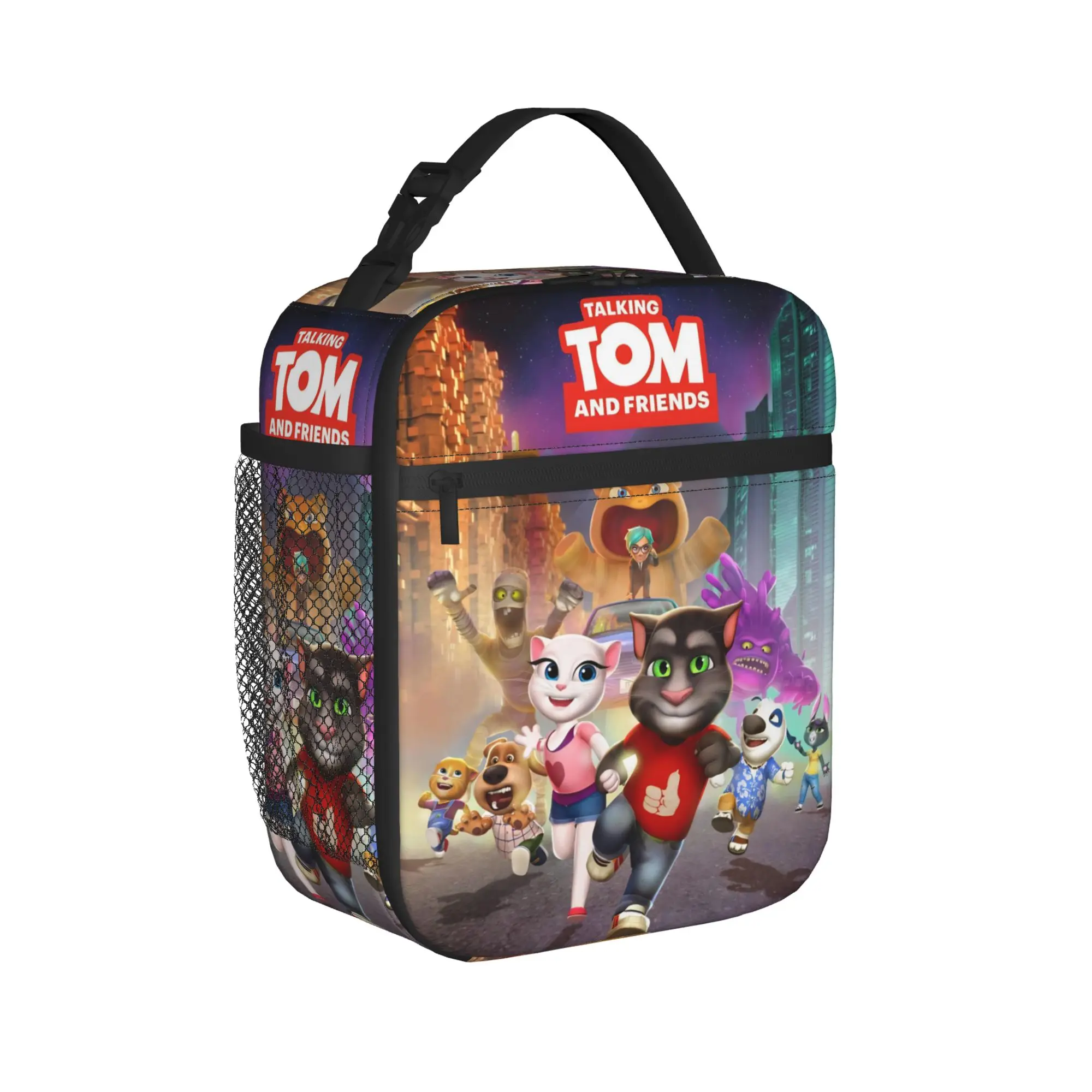 T-Talking T-Tom And F-Friends Insulated Lunch Bag for Men Women  Food Container Portable Thermal Cooler Lunch Boxes For Travel