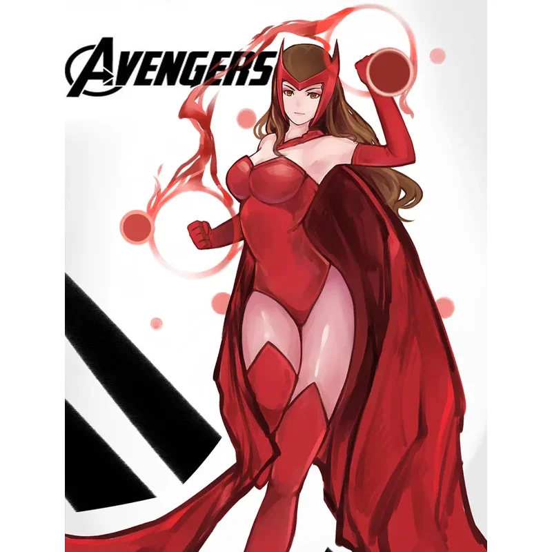 المرأة واندا ماكسيموف زي القرمزي الساحرة الرؤية تأثيري ارتداءها عباءة مجموعة كاملة الزي مثير للنساء